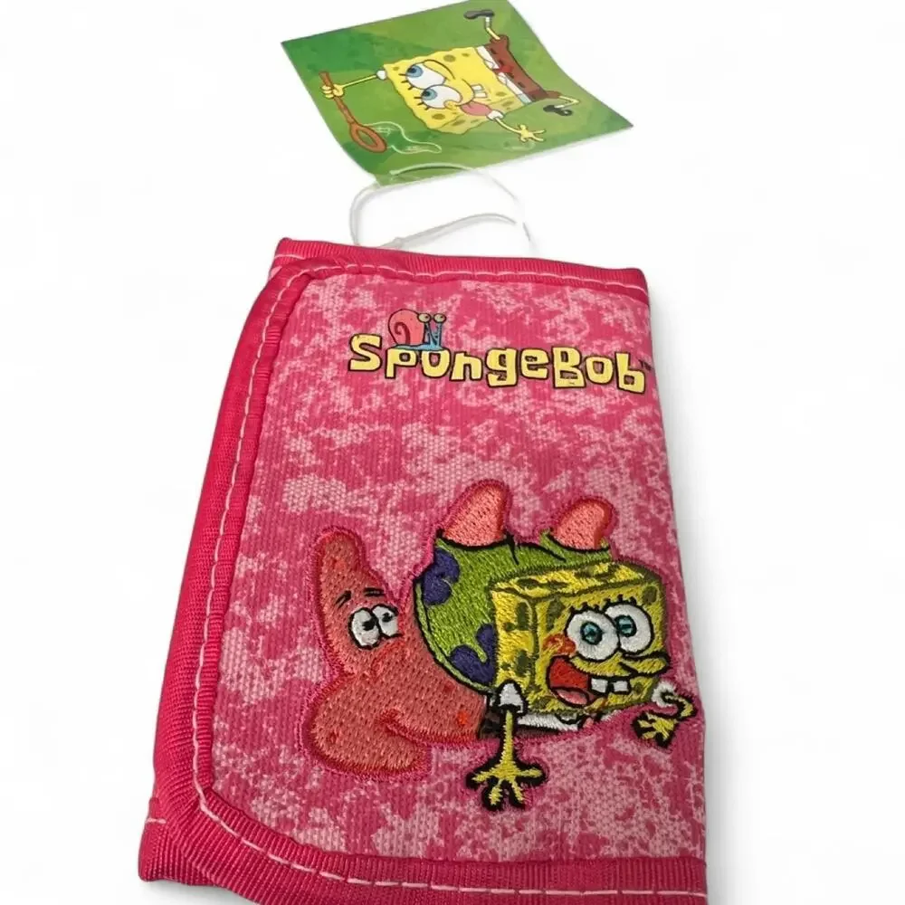 SpongeBob SquarePants Pink & Blue Tifold 2pc Wallet